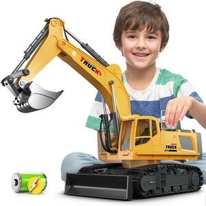 Remote Control Excavator - Yellow